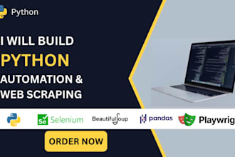 build python automation and web scraping scripts