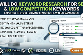 do keyword research for SEO and low competition key words