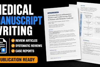 do medical manuscript writing, review article, systematic review and case report