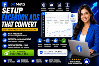 setup and manage facebook meta ads with pixel conversion tracking