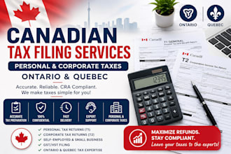 prepare canadian personal and taxes in ontario and quebec