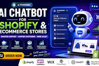 create ai chatbot for shopify wordpress and wix using openai chatgpt API