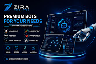 build spark driver bot, instacart bot, doordash bot, uber bot, amazon bot