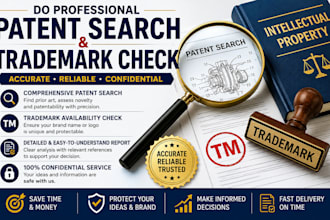 do professional patent search and trademark check