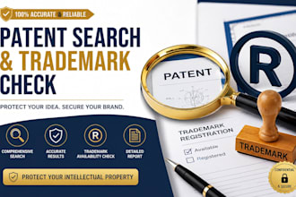 do professional patent search and trademark check