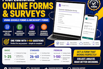 create professional online forms and survey using google forms microsoft forms