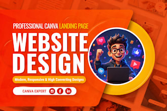 canva website design canva landing page website design canva website redesign