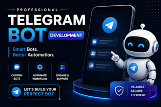 develop custom telegram bot lead capture chatbot python and nodejs
