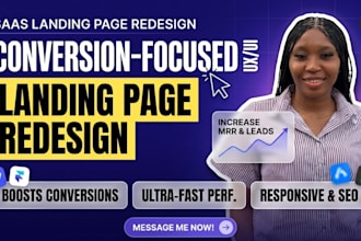 design a high converting saas landing page