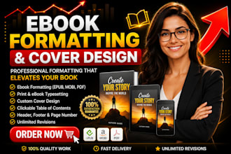 format your manuscript to ebook, pdf to meet amazon kdp standard
