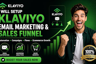 setup ecommerce klaviyo email marketing sales funnel, klaviyo automation