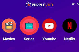 professionally rebrand vod iptv app with control panel