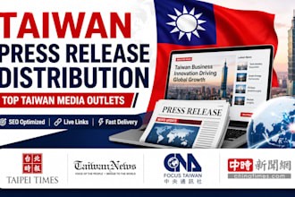 write and distribute your press release to top taiwan media outlets