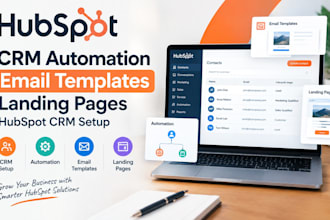 do hubspot CRM automation email templates landing pages hubspot CRM setup