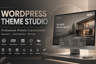 customize wordpress theme, modern UI design, responsive website expert