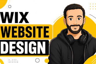 as a wix expert design or redesignlanding page for website development studio