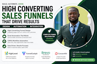 funnel cockpit sales funnel design landing page go high level course ghl funnel