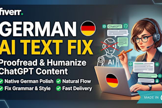 proofread, edit and humanize your german ai texts