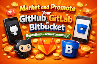 market promote your github, gitlab or bitbucket repository to active community