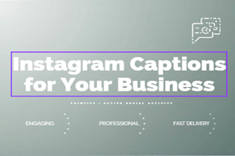 write instagram captions for your business