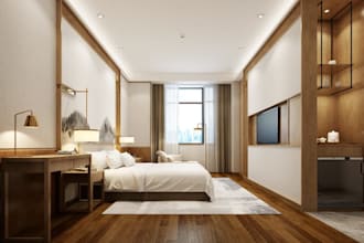 cad to 3d bedroom model,room suite cgi, cozy room, interior decor,ikea furniture