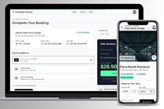 build a smart parking app with booking pyment and live tracking