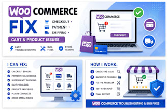 fix woocommerce checkout, payment, shipping or product issues