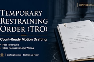 draft a powerful temporary restraining order tro motion