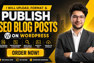 upload format and publish seo blog posts on wordpress
