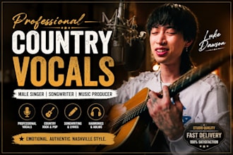 male country singer, country rock, guitar country singer, country pop singer