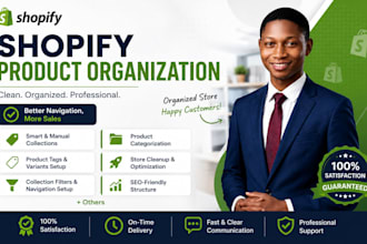 create manual and smart shopify collections with tags and variants