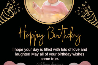 design stunning canva birthday poster in 24 hours