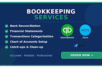 do monthly bookkeeping and financial reports in quickbooks online