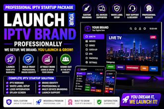 help you launch your iptv brand professionally with custom rebrand setup
