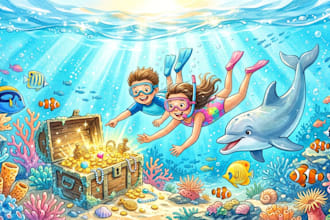 children book illustration and children book illustration