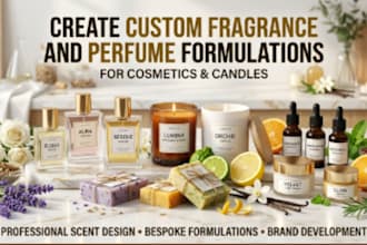 create custom fragrance and perfume formulations for cosmetics and candles