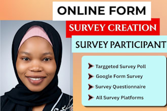 build professional, surveymonkey, qualtrics, and  google forms surveys