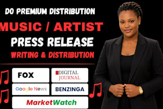 distribute and submit your professional music press release for pr distribution
