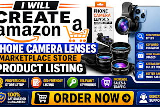create amazon phone camera lenses marketplace store product listing