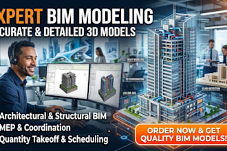 do revit bim modelling and mep design for construction projects