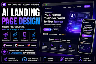 design modern ai landing page using lovable ai framer and relume