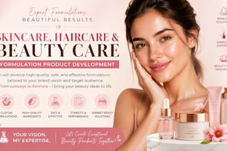 develop skincare, haircare, and beauty care for formulation product development