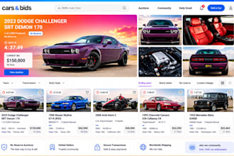 build auction website classified ads website car dealership auto repair website