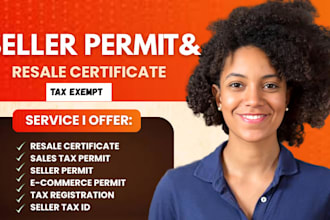 get a resale certificate, seller permit and sales tax permit in USA