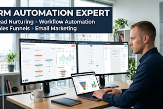 build CRM automation workflows in hubspot gohighlevel klaviyo zoho for business