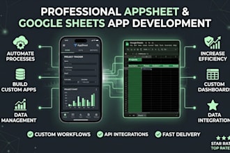 build appsheet apps using google sheets for business automation