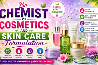 be chemist of cosmetics and skin care formulation