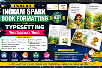 do ingram spark book formatting and typesetting for childrens book