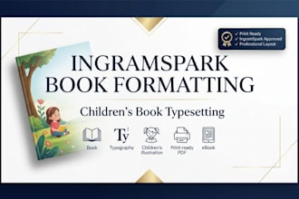 do ingram spark book formatting and typesetting for childrens book