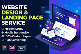 design modern figma website UI UX or landing page design